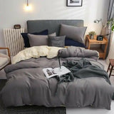 4PC Plain Double-sided Colour Cotton Duvet Covers size 5*6/ 6*6