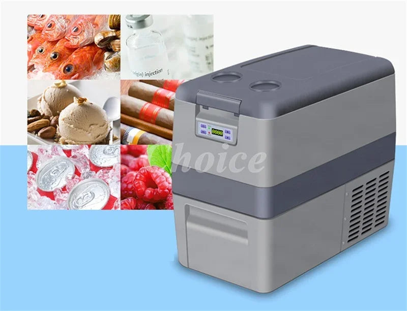 25/30L Car Refrigerator Mini Fridge Small Freezer 12V Compressor Portable Cooler 220V 12v car Mini Refrigerator