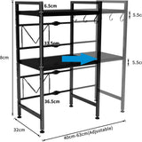 2Tier Heavy Duty Telescopic Adjustable Microwave Stand