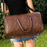 Large Capacity Travel Duffel Bag with Shoe Compartment Wet Pocket