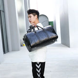 Large Capacity Travel Duffel Bag with Shoe Compartment Wet Pocket