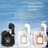 RichRipple Air31 Plus Bluetooth Earbuds: LED Display, Long Life, Translucent Case