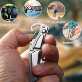 Compact Stainless Steel Folding Fruit Knife with Non-Slip Handle - Outdoor & Kitchen