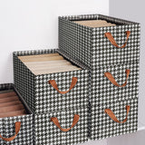 Jaza Keja Foldable Fabric Storage Organizer Box with Steel Frame, Gray