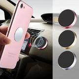 Universal Magnetic Car Phone Holder 360 Degree Swivel Dashboard Mount Black