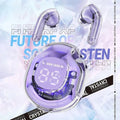 Air39 Transparent TWS Bluetooth Earbuds with 7LED Display HiFi Sound