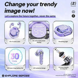 Air39 Transparent TWS Bluetooth Earbuds with 7LED Display HiFi Sound