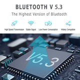 Y50 Plus+ TWS Wireless Bluetooth Earbuds: Noise Cancelling, Touch Control, with Mic
