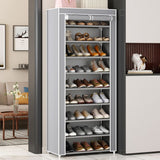 Jaza Keja 6-Tier Dustproof Shoe Rack, Freestanding Easy Assembly Storage Organizer