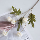 Artificial 5-Head Dandelion Ball Flower Silk Bouquet Home Decor
