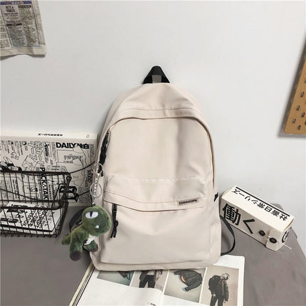 Backpack for men, simple and large capacity computer backpack for women, casual Japanese junior high school students, high school students, college students, backpack for men