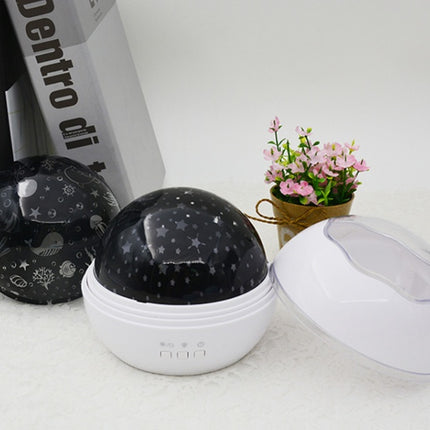 Starry Sky Projection Night Light Romantic Rotating Ocean Projection Lamp Usb Bedroom Small Ball Night Light