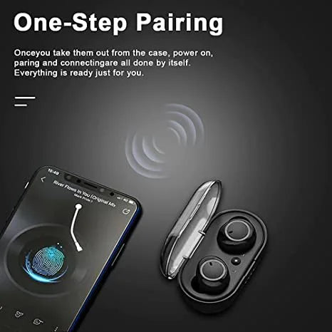 RichRipple Y50 Plus Wireless Bluetooth Earbuds: TWS Stereo In-Ear, Touch Control