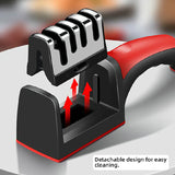 4-in-1 Kitchen Knife Sharpener with Four-Stage Slots for Knives