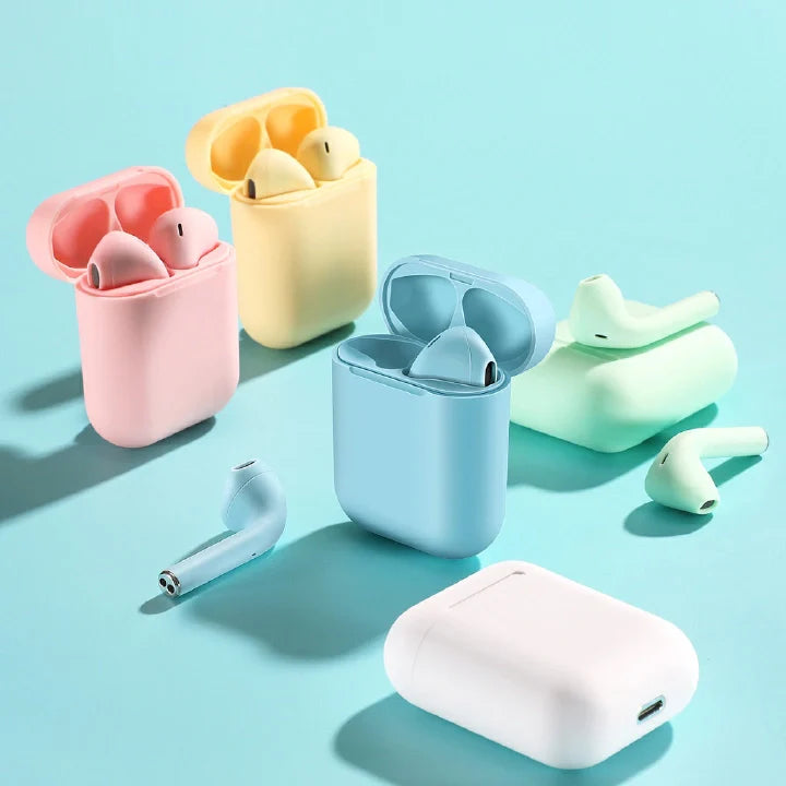 TWS Bluetooth 5.0 Noise-Cancelling Earpods with Sweatproof Design & Touch Control