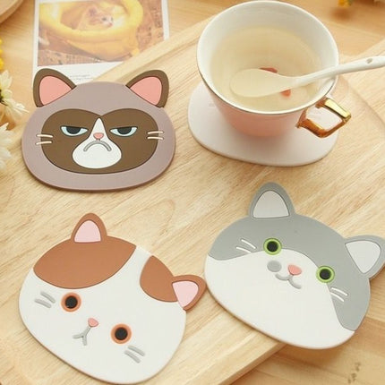 Cat Coasters Mug Cushion Tea Cup Pad