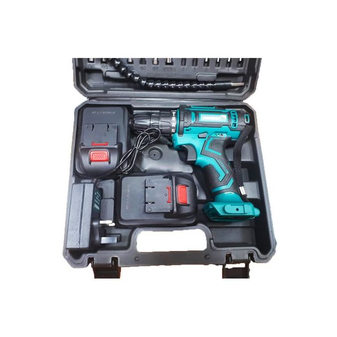 Meakida 18V Cordless Drill with 2 Batteries and Charger