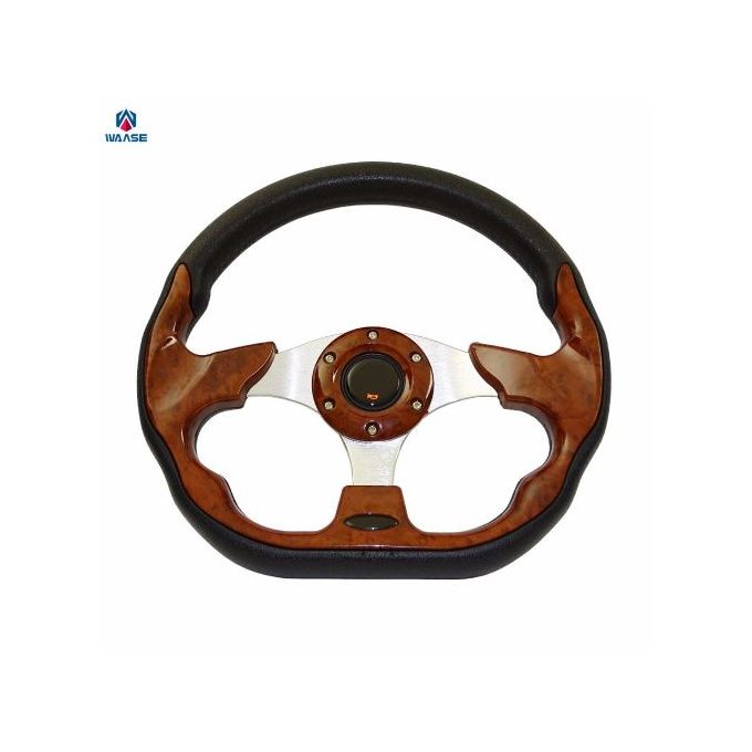 Waase 320mm Universal PU Leather Racing Sports Steering Wheel