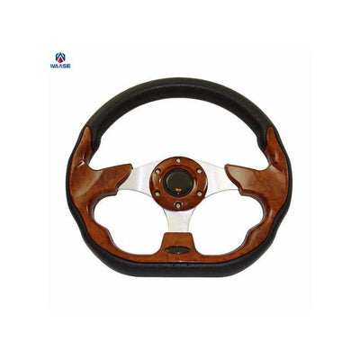 Waase 320mm Universal PU Leather Racing Sports Steering Wheel