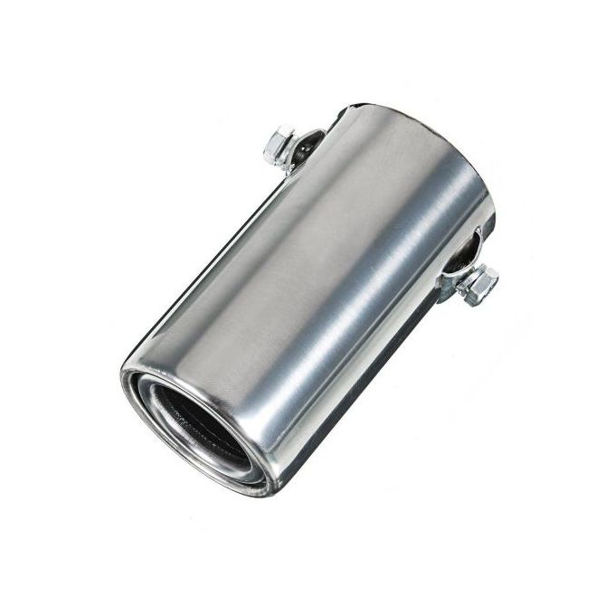 Universal Car Exhaust Muffler Stainless Steel Rear Tail Liner Chrome 9.5cm