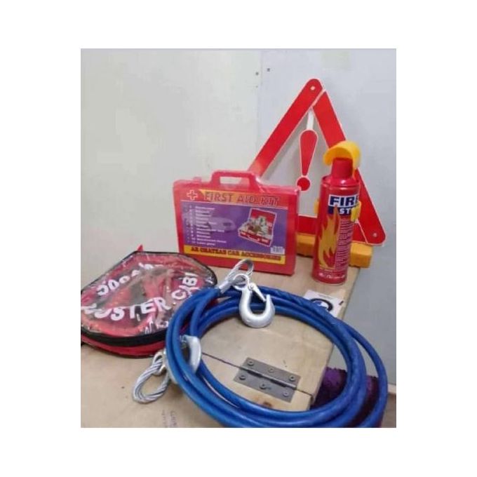 Car Life Saver Complete Set First Aid Kit Fire Extinguisher