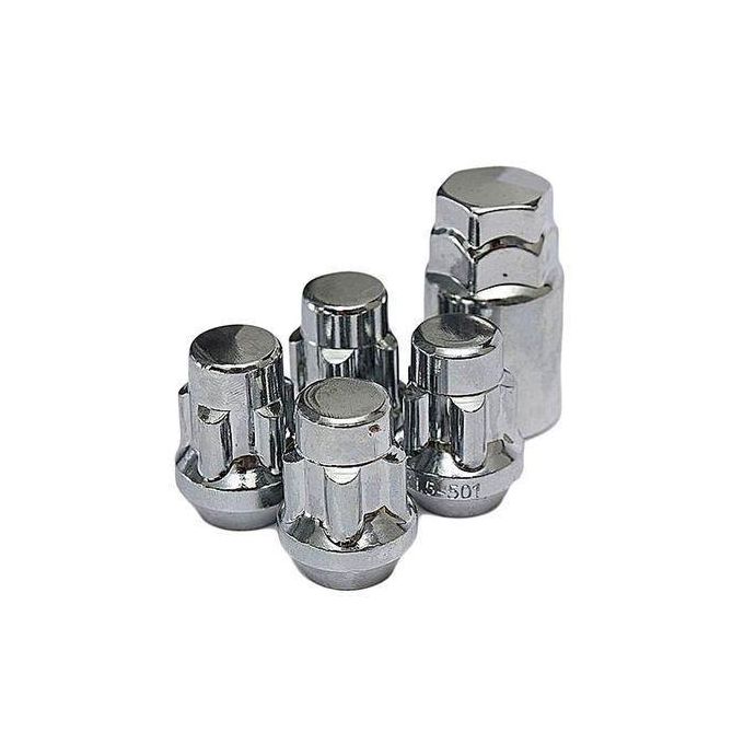 Wheel Lock Nuts 4-Piece Set 12x1.5 Thread for Toyota Vehicles Turtle Wax