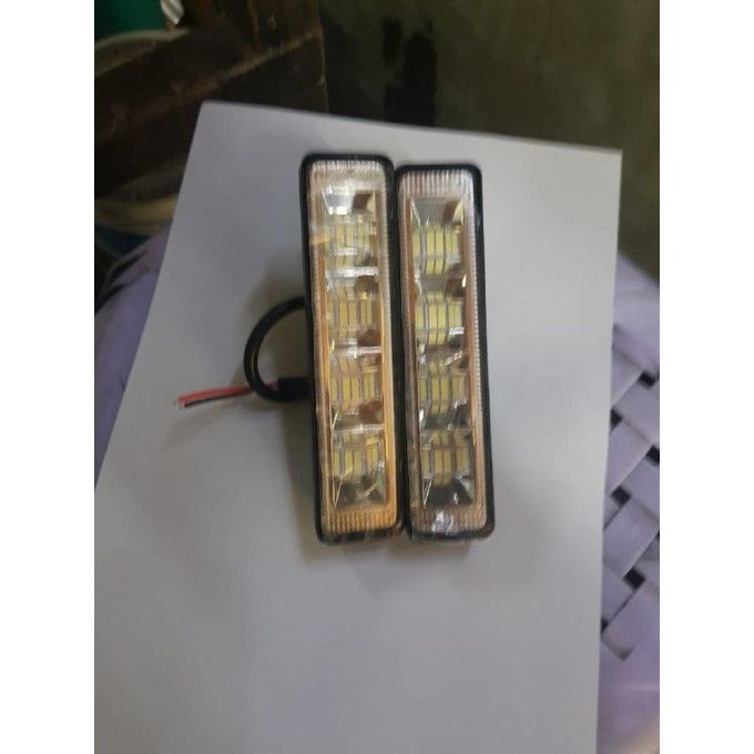 Universal 2x LED DRL Daytime Running Light White Front Fog Lamp for Mercedes Benz Style