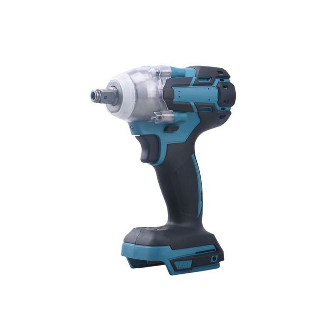 18V Cordless Electric Impact Wrench Blue Hard Plastic Steel Ergonomic Handle