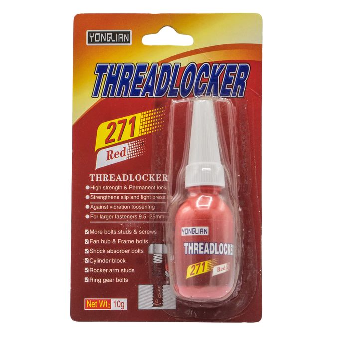 Red Thread Locker 10ml Medium Strength Anaerobic Sealant for Fasteners