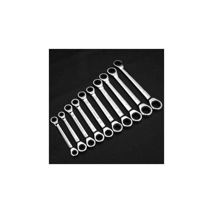 8-19mm Chrome Vanadium Steel Metric Ratchet Spanner Wrench Set