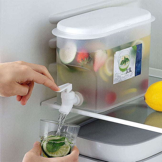 3.5L Fridge Juice & Water Dispenser with Tap – Leak-Proof Beverage Container for Refrigerator