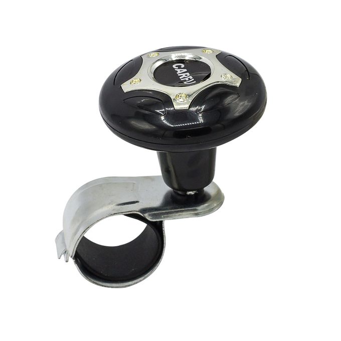 Car Steering Wheel Spinner Knob Power Handle Ball Hand Universal Black Metal ABS