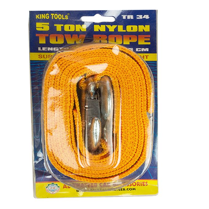 3 Ton Emergency Vehicle Towing Rope with Safety Hooks