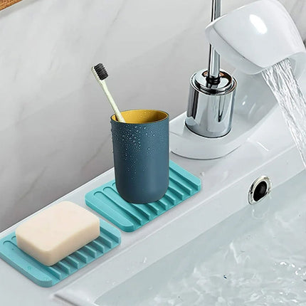 Silicone Soap Holder Self-draining Waterfall Anti-Slip Design