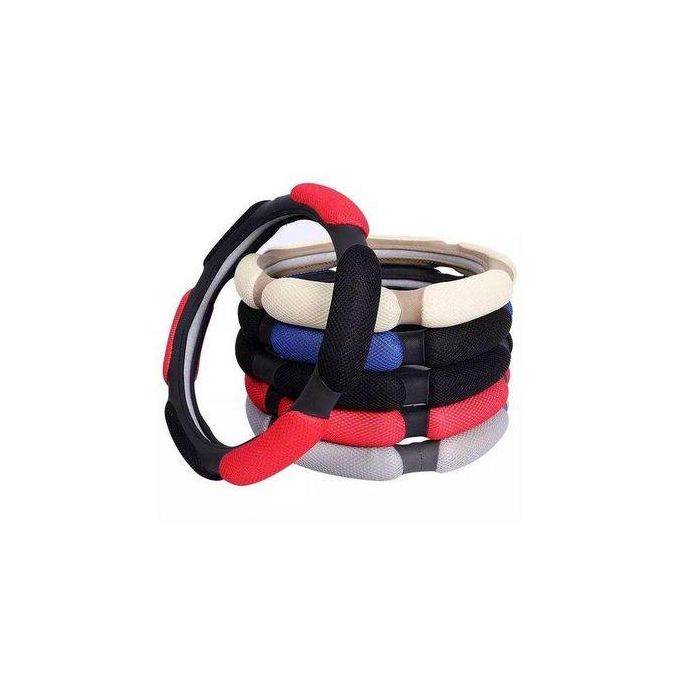Universal Anti-Slip Steering Wheel Cover with 3.1A Quick Charge Dual USB Car Charger