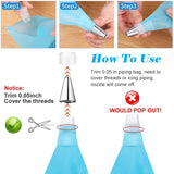 20-Piece DIY Cake Decorating Kit: Icing Piping Nozzles, Pastry Bags, Cupcake Tips