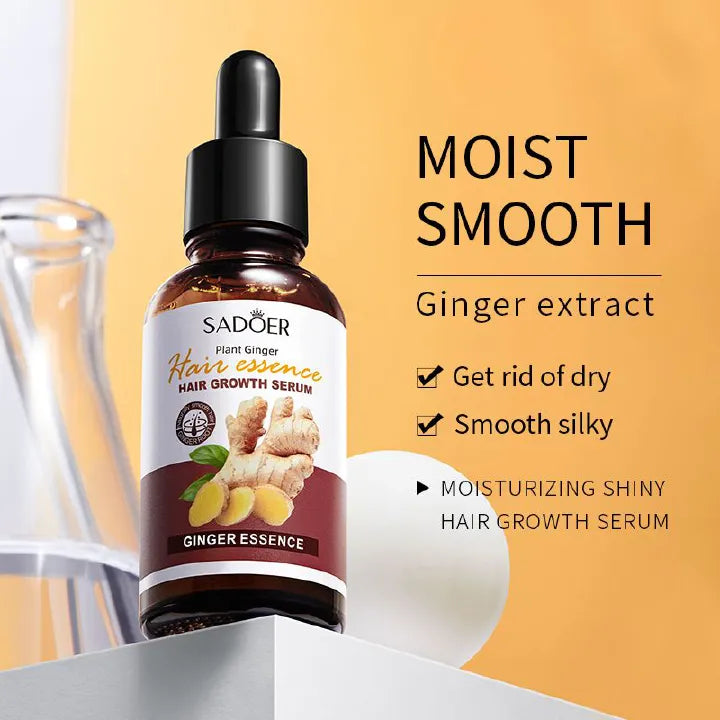 SADOER Ginger Hair Care 4-Piece Set: Deep Nourishment for Elastic, Shiny Hair