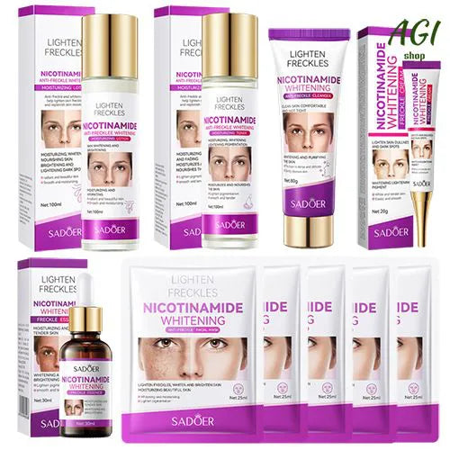 Nicotinamide Whitening Face Skin Care Set Brightening Melasma Treatment