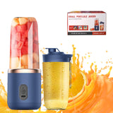UPHUI Portable USB Rechargeable Blender: 6-Blade Mini Juicer for Shakes & Smoothies