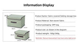 2-Pack Foldable Fabric Storage Bins, Portable Clothing Organizer Boxes for Dorm & Home