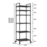 Multifunctional Floor Standing Multi-Tier Kitchen Storage Rack for Home & Bath
