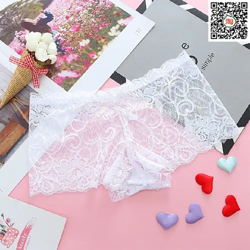 2-Pack Women's Lace Thong Panties: Comfortable, Low-Waist, Transparent Lingerie Briefs