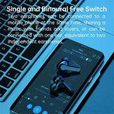 M19 TWS Wireless LED Bluetooth Earbuds with Power Bank & Noise-Cancelling