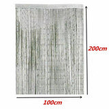 Shiny Tassel String Door Curtain Decorative Window Divider 100x200cm