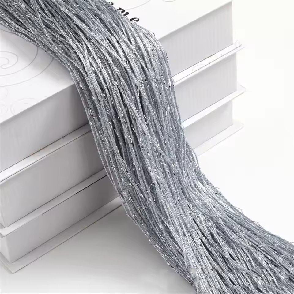 Shiny Tassel String Door Curtain Decorative Window Divider 100x200cm