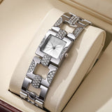Elegant Silver Quartz Bracelet Watch for Women - High Quality Fashion