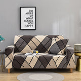 Geometric Printed Elastic Sofa Slipcover Furniture Protector for Living Room