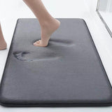 Smiry Extra Thick Solid Color Memory Foam Bathroom Bath Mat