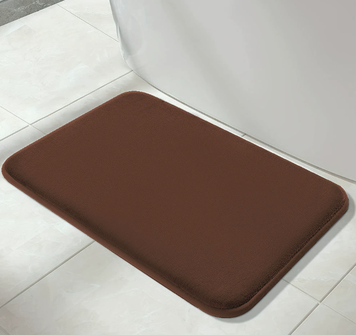 Smiry Extra Thick Solid Color Memory Foam Bathroom Bath Mat