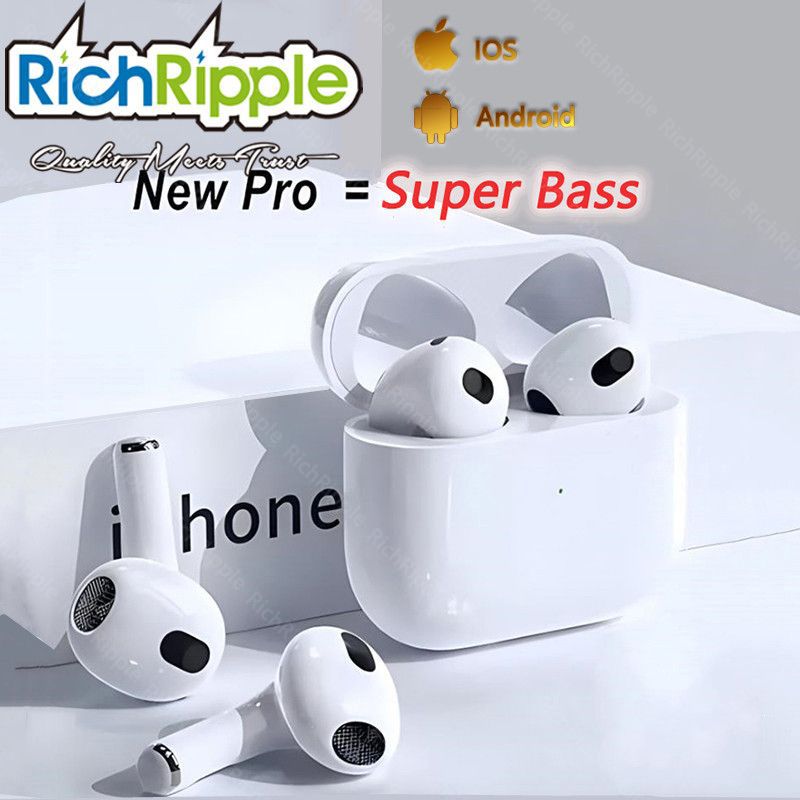 RichRipple MINI Pro6 TWS 4th Gen Waterproof Wireless Bluetooth Earbuds